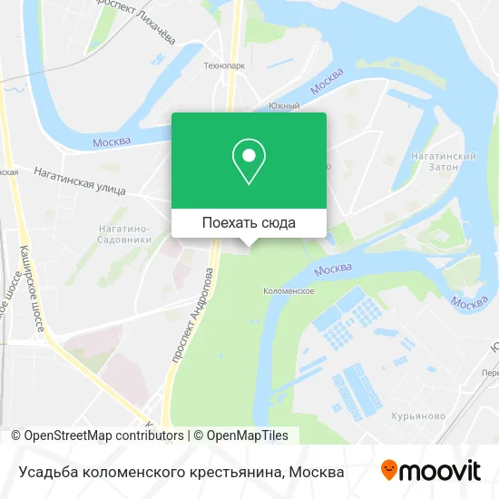 Карта Усадьба коломенского крестьянина
