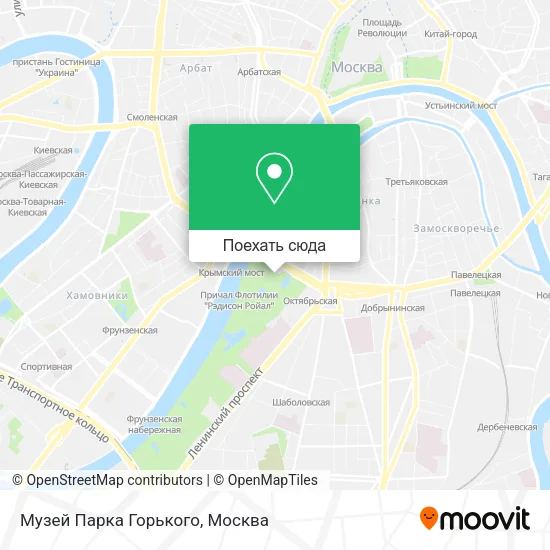 Карта Музей Парка Горького