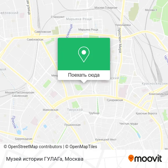 Карта Музей истории ГУЛАГа