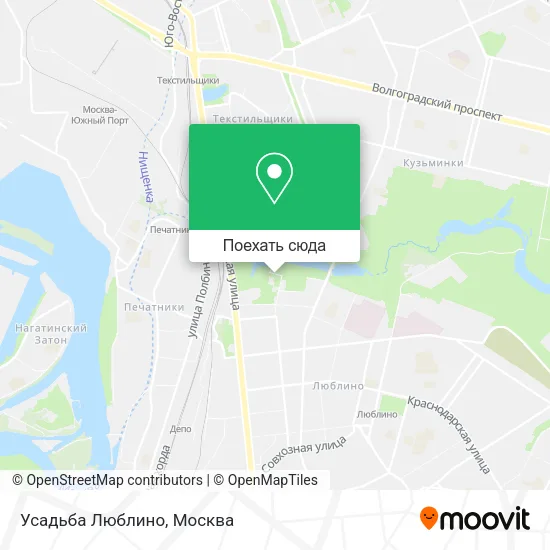 Карта Усадьба Люблино