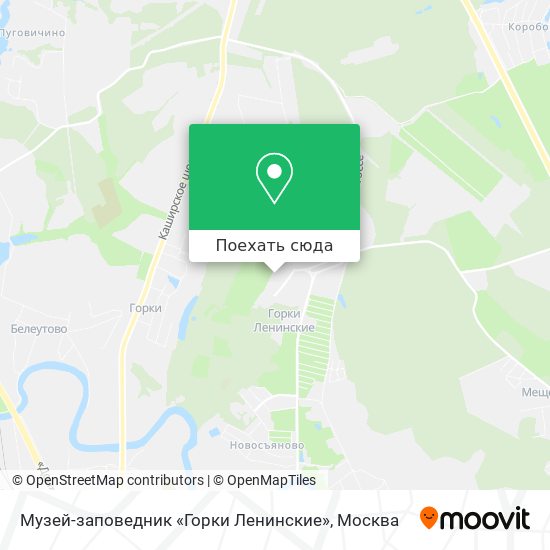 Карта Музей-заповедник «Горки Ленинские»