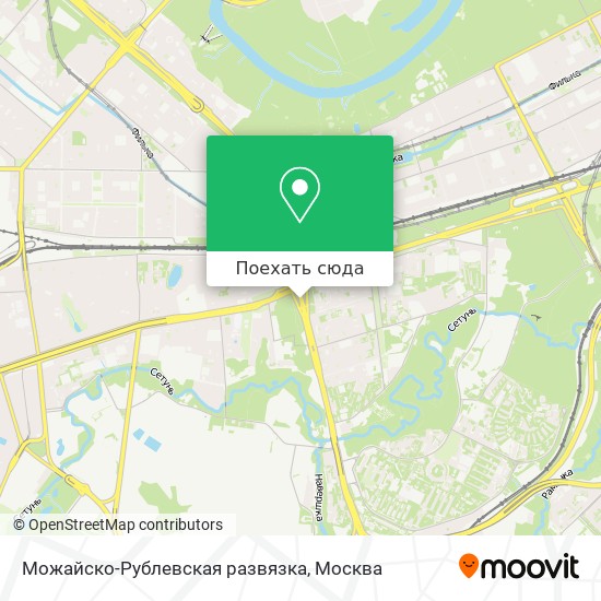Карта Можайско-Рублевская развязка