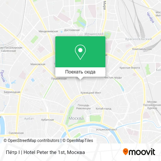 Карта Пётр I | Hotel Peter the 1st