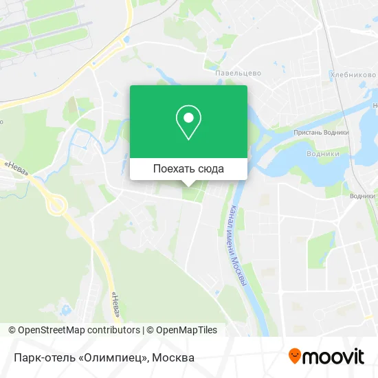 Карта Парк-отель «Олимпиец»