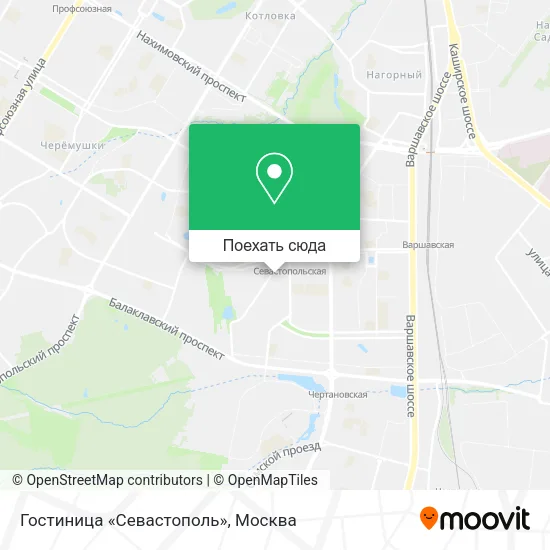 Карта Гостиница «Севастополь»