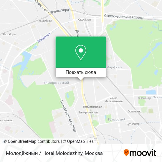 Карта Молодёжный / Hotel Molodezhny
