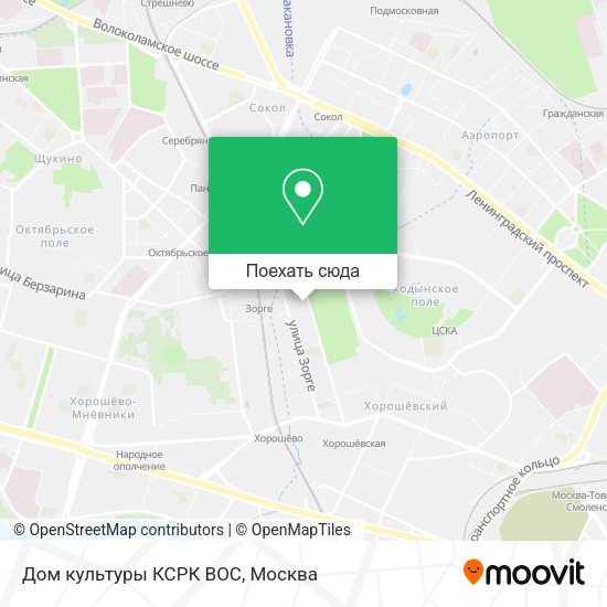 Карта Дом культуры КСРК ВОС