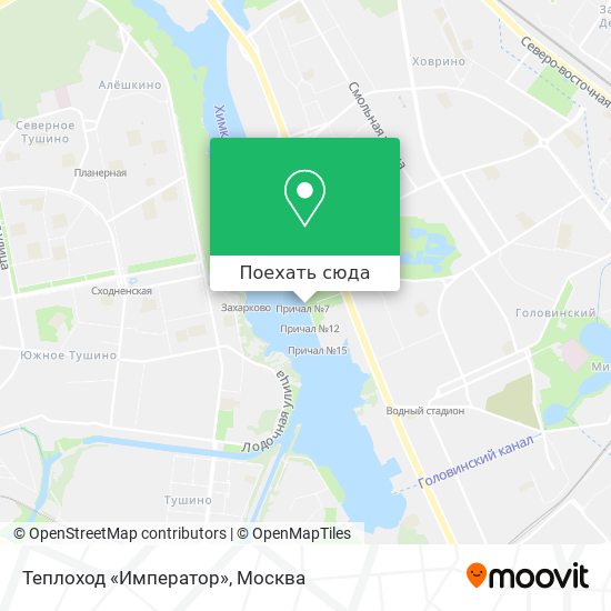 Карта Теплоход «Император»