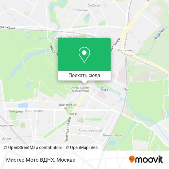 Карта Мистер Мото ВДНХ