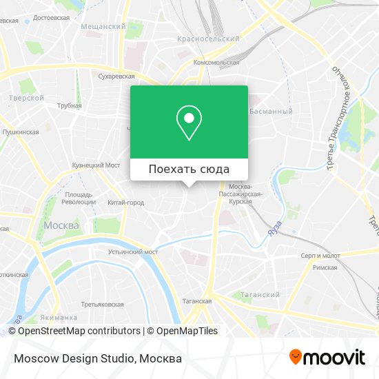 Карта Moscow Design Studio