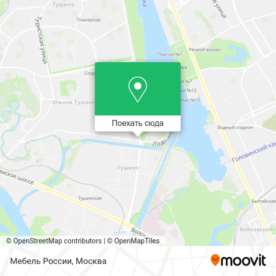 Карта Мебель России
