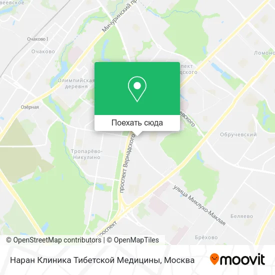 Карта Наран Клиника Тибетской Медицины