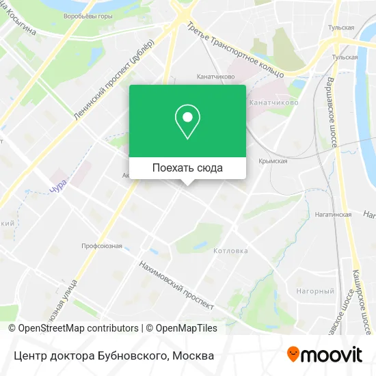 Карта Центр доктора Бубновского