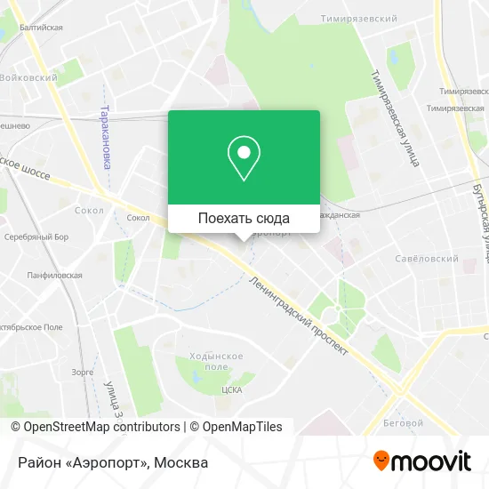 Карта Район «Аэропорт»