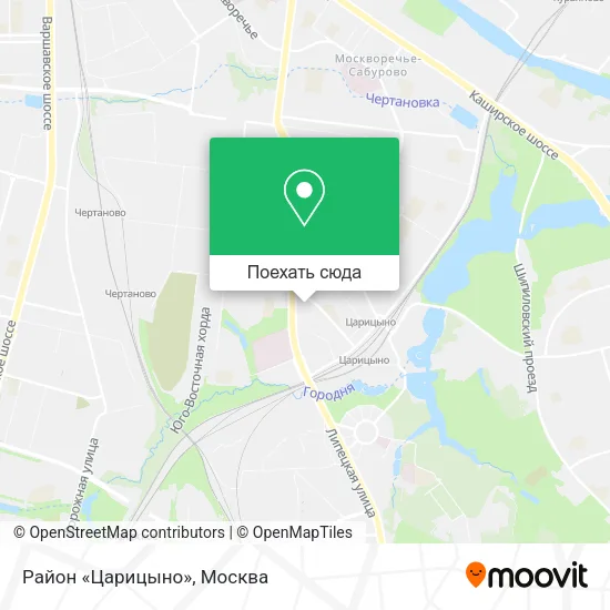 Карта Район «Царицыно»