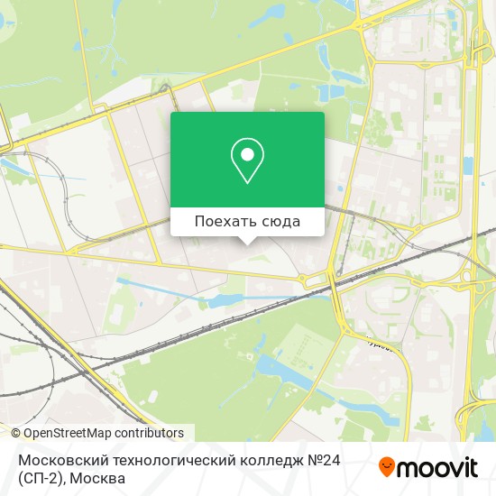 Карта Московский технологический колледж №24 (СП-2)