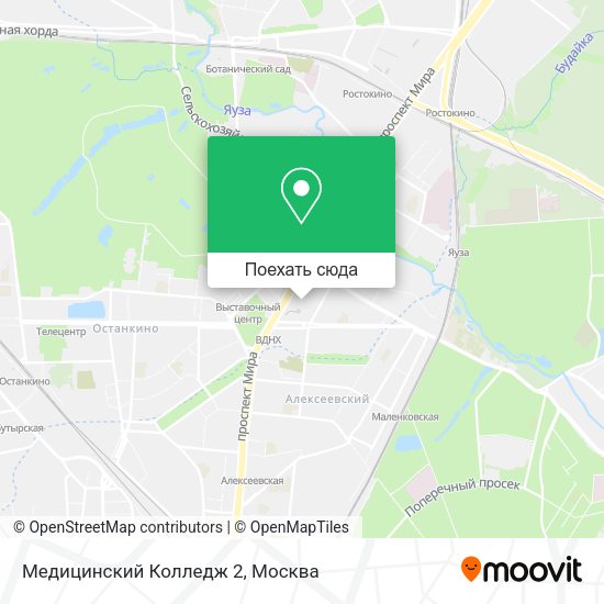 Карта Медицинский Колледж 2