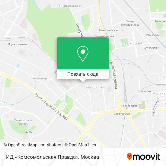 Карта ИД «Комсомольская Правда»