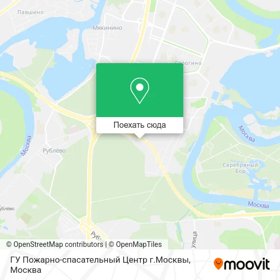 Карта ГУ Пожарно-спасательный Центр г.Москвы