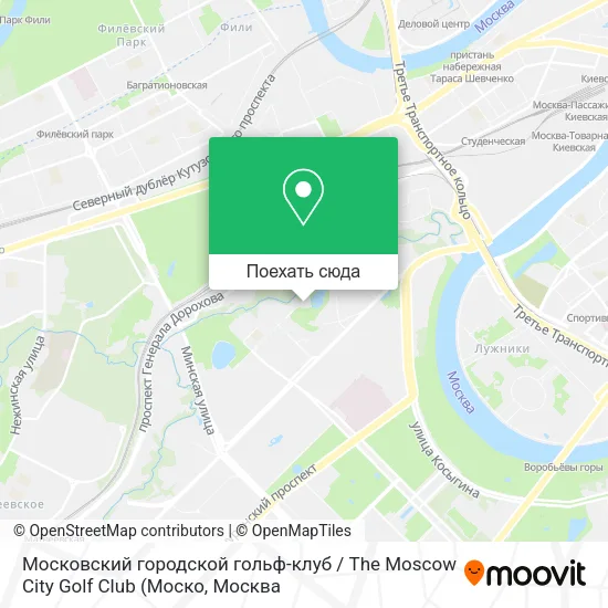 Карта Московский городской гольф-клуб / The Moscow City Golf Club