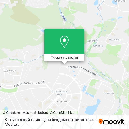 Карта Кожуховский приют для бездомных животных