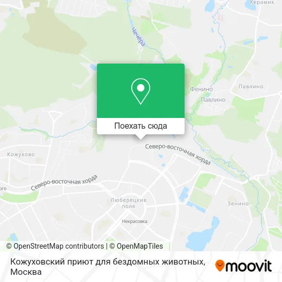 Карта Кожуховский приют для бездомных животных