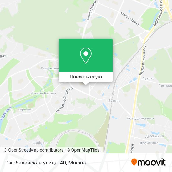 Карта Скобелевская улица, 40