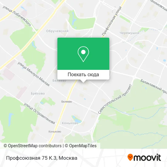 Карта Профсоюзная 75 К.3
