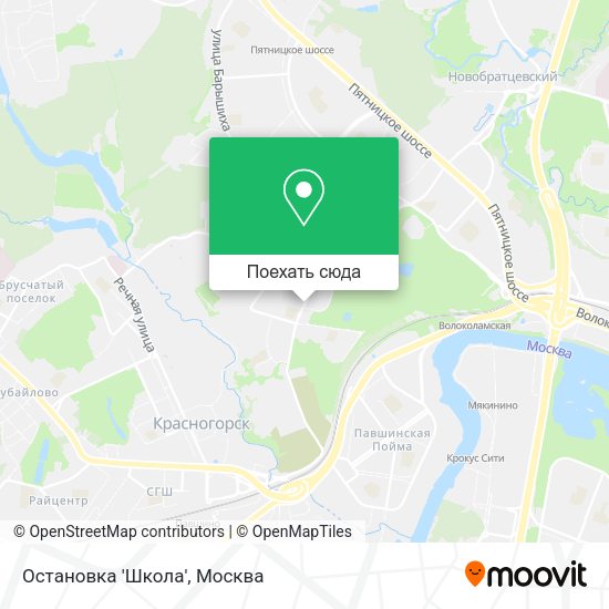 Карта Остановка 'Школа'