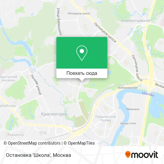 Карта Остановка 'Школа'
