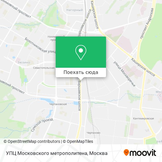 Карта УПЦ Московского метрополитена