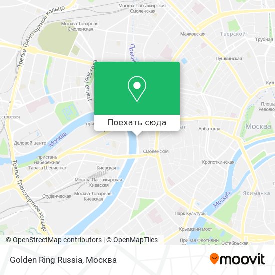 Карта Golden Ring Russia