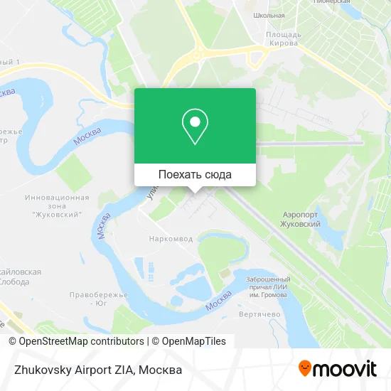Карта Zhukovsky Airport ZIA