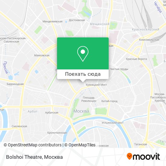 Карта Bolshoi Theatre