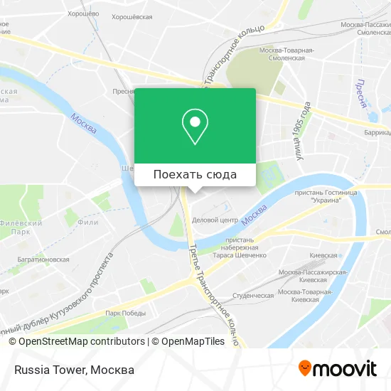 Карта Russia Tower