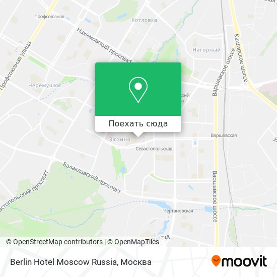 Карта Berlin Hotel Moscow Russia