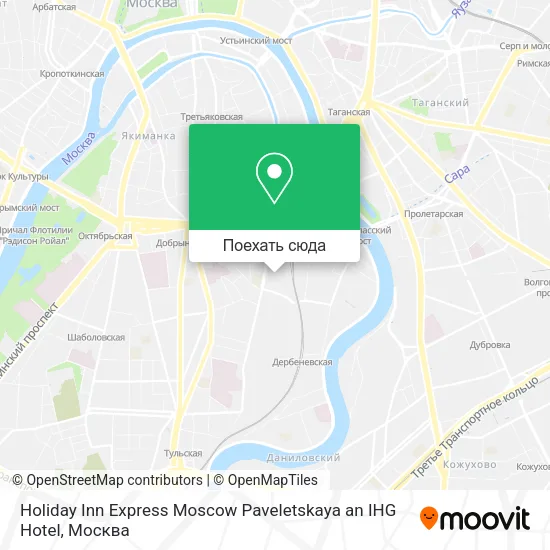 Карта Holiday Inn Express Moscow Paveletskaya an IHG Hotel