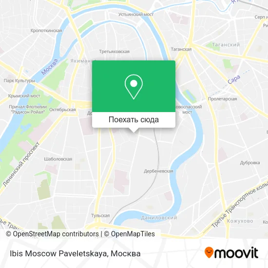 Карта Ibis Moscow Paveletskaya