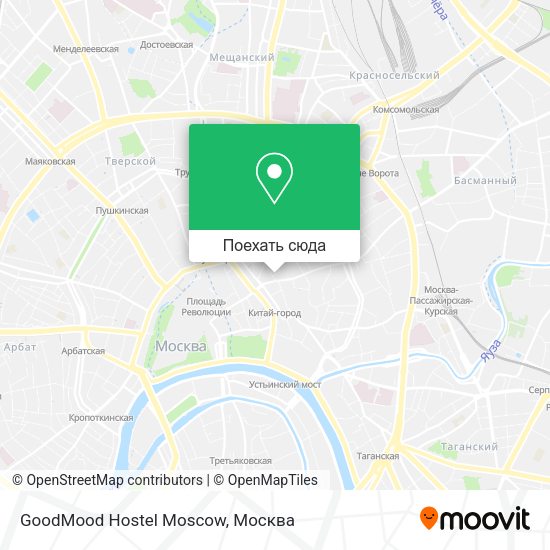 Карта GoodMood Hostel Moscow