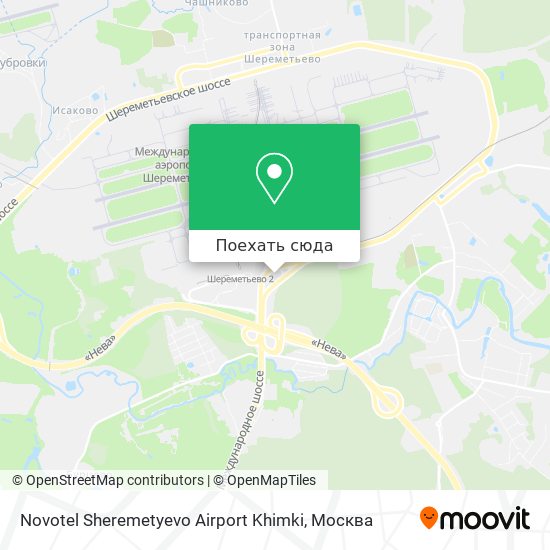 Карта Novotel Sheremetyevo Airport Khimki