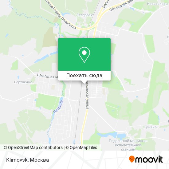 Карта Klimovsk