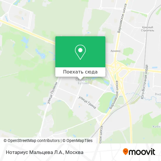 Карта Нотариус Мальцева Л.А.