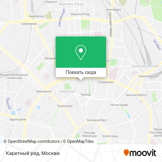 Карта Каретный ряд