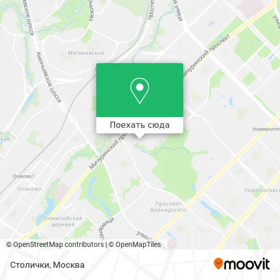 Карта Столички
