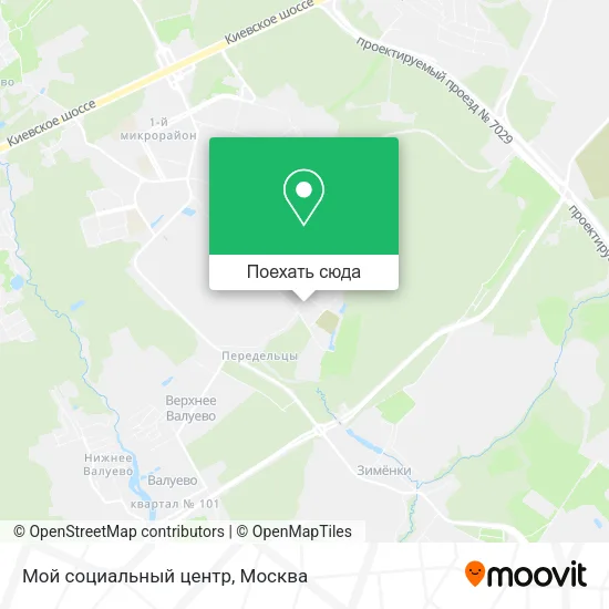 Карта Мой социальный центр