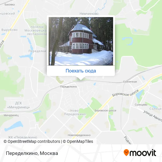 Карта Переделкино