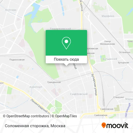 Карта Соломенная сторожка