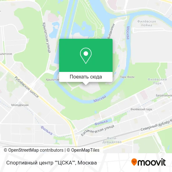 Карта Спортивный центр ""ЦСКА""