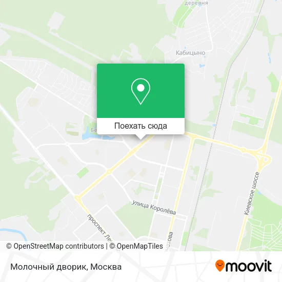 Карта Молочный дворик
