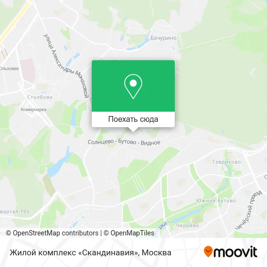 Карта Жилой комплекс «Скандинавия»